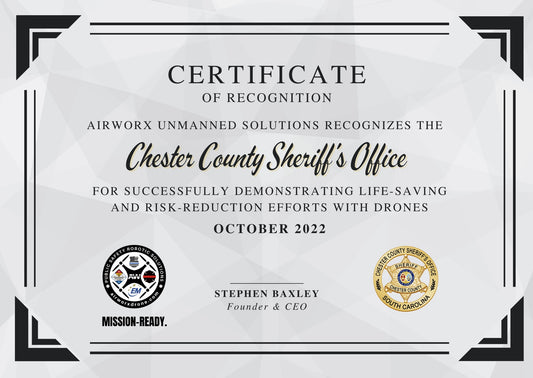 October 2022 | Chester County Sheriff’s Office Drone Team (SC)