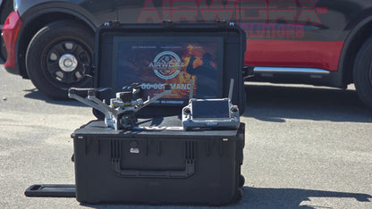 Drone command case featuring DJI Matrice 4TD drone